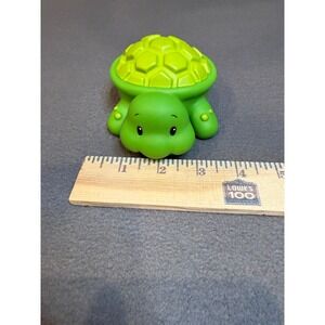 Infantino Green Turtle Sensory Bath Toy Squeezable Textured Shell Baby Toy